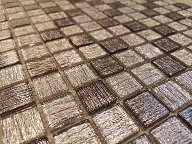 Мозаика Caramelle Mosaic Golden Tissue 23x23x4 (ПУ) 298x298
