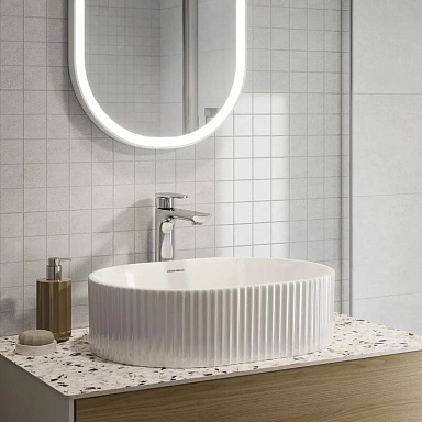 Kerama Marazzi KMD2PTG013BN Декор чипсет Мотиво серый светлый глянцевый 25x40x0,8