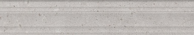 Kerama Marazzi BLF010R Бордюр Риккарди серый светлый матовый структура обрезной 40x7,3