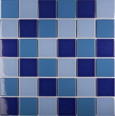 Мозаика StarMosaic WB52200 Blue Mix Glossy 4.8x4.8 30.6х30.6х6