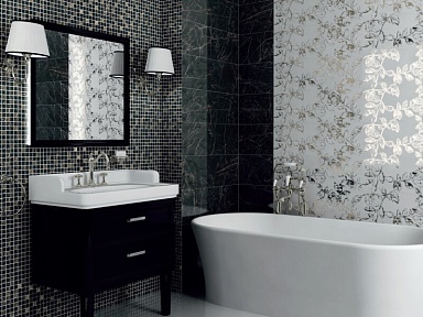 Декор Kerama Marazzi MM12112 Астория белый мозаичный 25x75