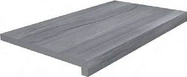 Kerama Marazzi DL600400R20/GLF Ступень клеёная тип L Роверелла серый 34х60