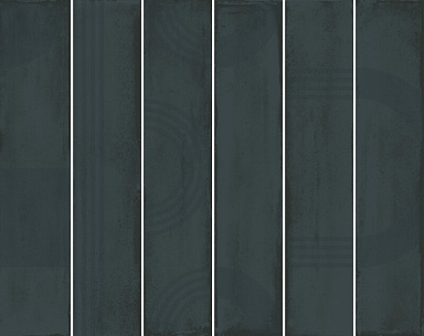 Панно Kerama Marazzi KMP3STA008RN6X Панно Мажорель зелёный тёмный глянцевый (из 6 частей 6х28,5) 36x28,5x1