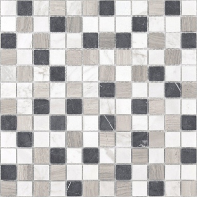 Мозаика Caramelle Mosaic Pietrine Pietra Mix 4 MAT 23x23x4 298x298