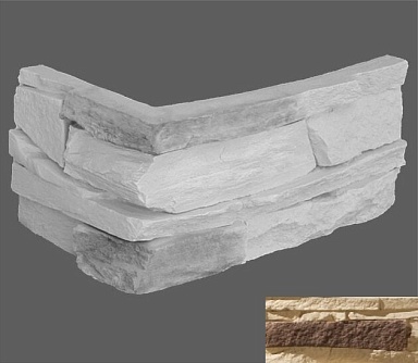 Искусственный камень Leonardo Stone Угловой элемент Корсика 065 20/10x10x3