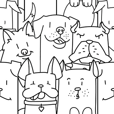 Декор Codicer Oh My Dog White 25x25