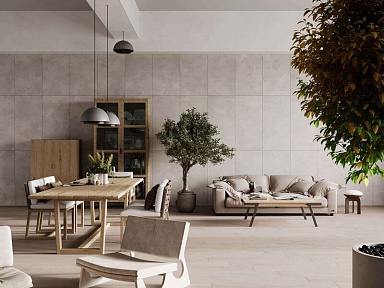 Estima Ступень KW02 Kraft Wood Light Grey структурированный с насечками 30x120