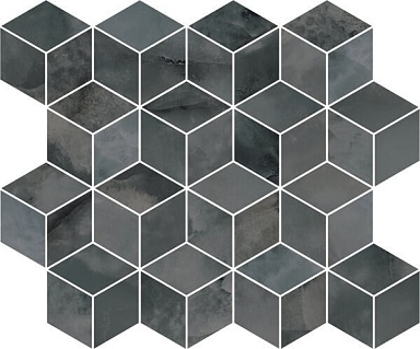 Декор Kerama Marazzi T017/14024 Джардини серый темный мозаичный 45*37.5