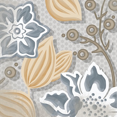 Декор VIVES Flore Gris 20x20 (микс)