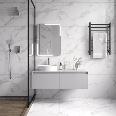 Керамогранит Ceradim Statuario Perfect Silver Белый Полированный 60х120