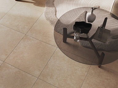 Керамогранит Cersanit 17890 Limestone бежевый рельеф ректификат 59.8х59.8