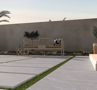 Керамогранит Persepolis Tile 71712 Kanton Light Grey Matt 20mm 60x120