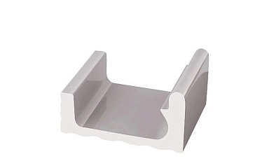 Декоративная вставка Serapool K409.1 Поручневый водоотводный канал Grey 29x24,5
