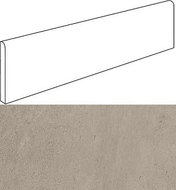 Плинтус Атлас Конкорд Россия 610130002164 Wise Silver Grey Battiscopa 7.2x60