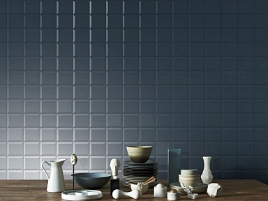 Декор Vallelunga 6000858 Sospiri Deco Nero Salvia Sat. 12,1x14