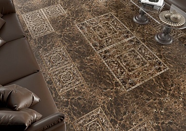 Декор Gracia Ceramica Bohemia brown decor 03 25x60