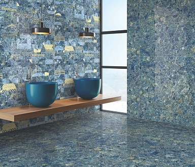 Керамогранит Bluezone ROCKSTONE AZURE DECOR 60х120