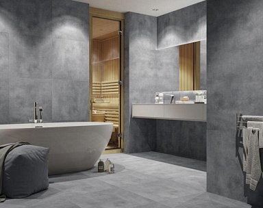 Керамогранит ZERDE TILE Concrete Light Grey 60x120