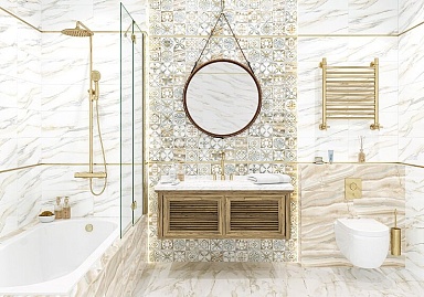 Alma Ceramica BWM51MET808 бордюр Metallic Glossy Gold 12*500*9