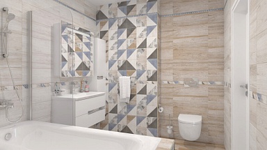 LB-Ceramics Вестанвинд Бордюр голубой 1506-0023 3x60