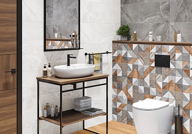 Плитка Delacora WT93KIT55 Kioto Triangle 300x900x10,5