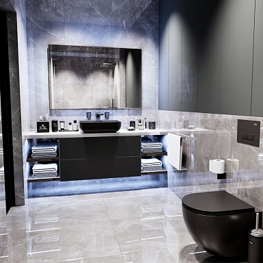 Керамогранит Cube Ceramica Savage Grey полированный 60x120