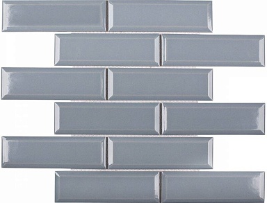 Мозаика StarMosaic KM41843 Metro Bluish-Grey Glossy 4.5х14.5 28.7х29.5х6.5