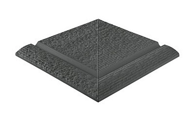 Бордюр Serapool 107-2009.2DK Наружный угловой элемент поручней Apache Anthracite 32,5x32,5