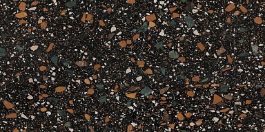 Керамогранит Ennface ENIND3214MT80160 Terrazzo Black Matt 800x1600x9