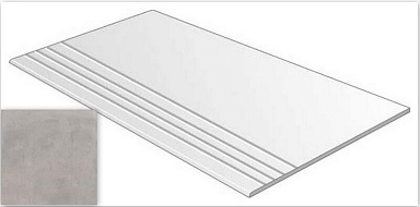 Ступень VIVES Laverton-R Peldano Gris 80x80