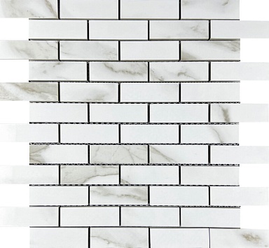 Декор Velsaa Mosaic Statuario Eva brick bone 32.1x29.9