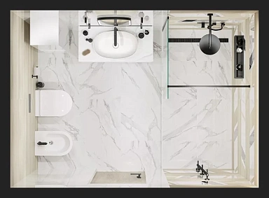 Керамогранит Kerama Marazzi SG015420R Монте Тиберио белый матовый обрезной 119,5x119,5x0,9