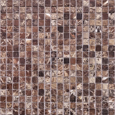Мозаика Caramelle Mosaic Pietrine Emperador Dark POL 15x15х4 305x305
