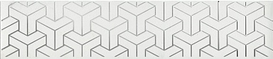 Kerama Marazzi AD/A569/6397 Бордюр Ломбардиа белый 25*5.4