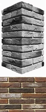 Искусственный камень White Hills 384-65 Остия брик Design угол 12x26.5x4.9