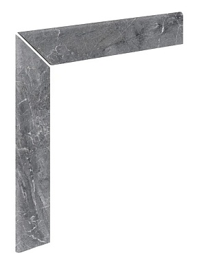 Kerastep Плинтус для кантиковой ступени Marble 441 Ceniza R9 596х596х11