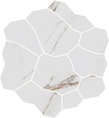 Kerama Marazzi KMD2HID022GR Декор Марсель наборный белый матовый обрезной 31,5x34,2x0,9
