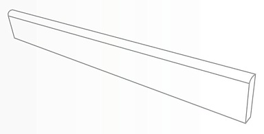 Ametis by Estima Плинтус RO00 Астеро Бежевый Неполированный 7x60x9