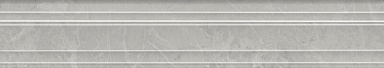 Kerama Marazzi BLF022R Бордюр Багет Риальто серый светлый глянцевый обрезной 40x7,3x2,7