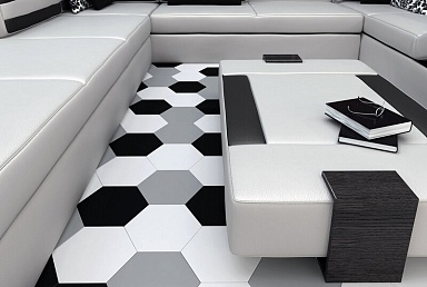 Керамогранит Wow 113842 HEXA FLOOR R9 GRAPHITE MATT 20x23