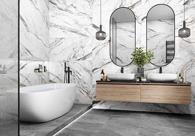 Керамогранит Delacora D120208M Carrara Cersei карвинг 600x1200x9.5