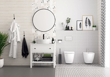 Плитка LB-Ceramics 1041-8148 Деллария серый 20x40