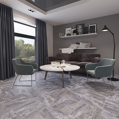 Керамогранит Gracia Ceramica 10404002117 Volterra grey PG 01 45x45