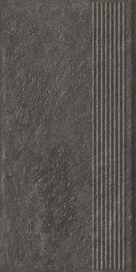 Ступень Paradyz Carrizo Basalt Stopnica Prosta Struktura Mat 30x60