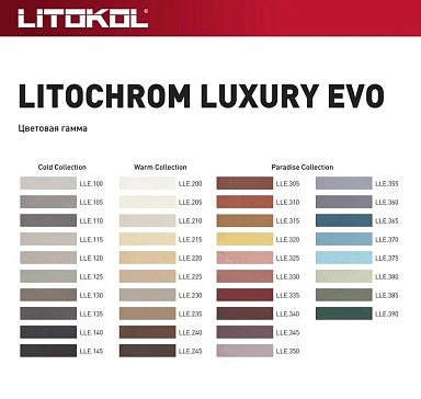 Смеси и затирки LITOKOL Litochrom Luxury Evo LLE.390 Малахит 2кг 500650002