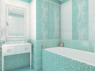 Мозаика AltaCera DW7MSC16 Mosaic Aquamarine 30.5x30.5