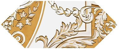 Kerama Marazzi HGD/B512/35000 Декор Алмаш 1 желтый глянцевый 14х34