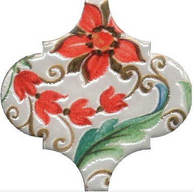 Декор Kerama Marazzi VT/A577/65000 Арабески Тоскана 1 глянцевый 6,5x6,5
