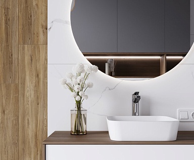 Керамогранит Laparet Atlantic White i белый сатинированный 60x120