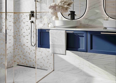 Березакерамика Декор Marble Гексо белый 30х60